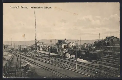 AK Bebra, Bahnhof, Kriegsjahre 1914/16