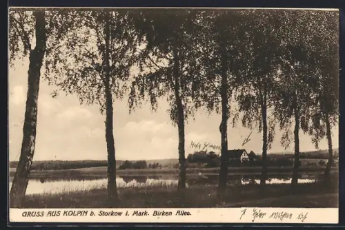 AK Kolpin b. Storkow, Gasthof Zum grossen See, Inh. Otto Lamprecht