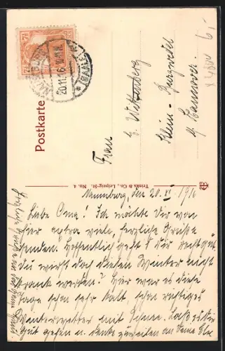 AK Naumburg a. S., Rathaus und Brunnen