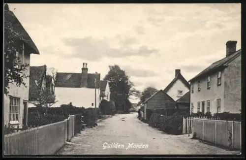 AK Guilden Morden, street scene with residential houses