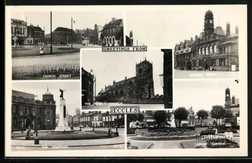 AK Eccles, Church Street, Library Gardens, The Cenotaph