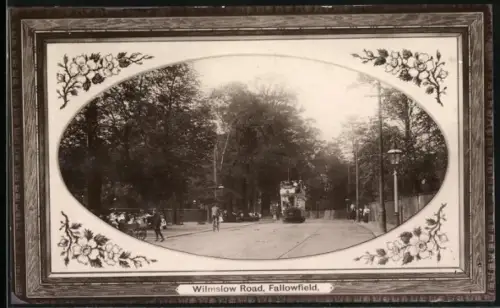 AK Fallowfield, Wilmslow Road, tramway