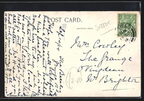 AK Isfield /Sussex, Isfield Church, total view