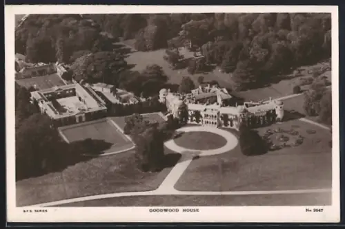 AK Westhampnett, Goodwood House, bird`s eye view