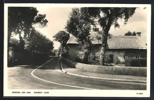 AK Ferring-on-Sea, Church Lane with residential house