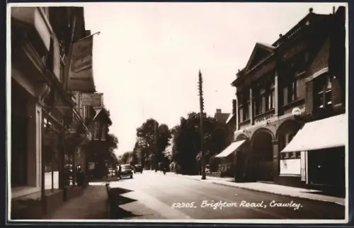 AK Crawley, Brighton Road with The Cutty Sark Restaurant and Imperial Cinema