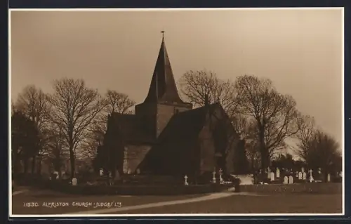 AK Alfriston, Alfriston Church, total view