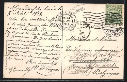 AK Mondorf-les-Bains, Promenade en barque dans le parc