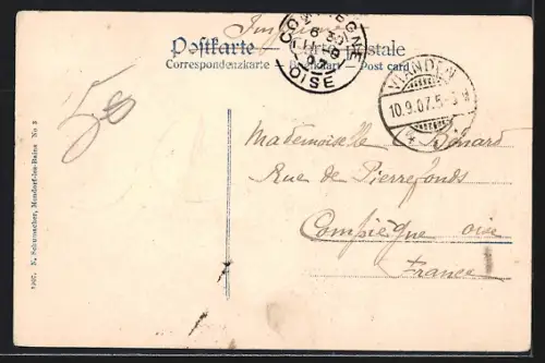 AK Vianden, Vue prise du Belvedère