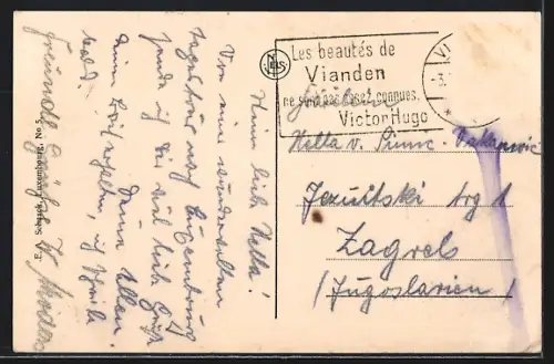 AK Vianden, Les Ruines du Chateau