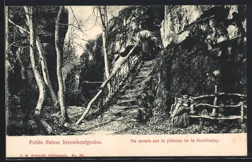 AK Goldfralay /Petite Suisse luxembourgeoise, On monte sur le plateau de la Goldfralay