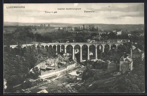 AK Luxembourg, Institut bacteriologique, Usine à gaz, Passerelle