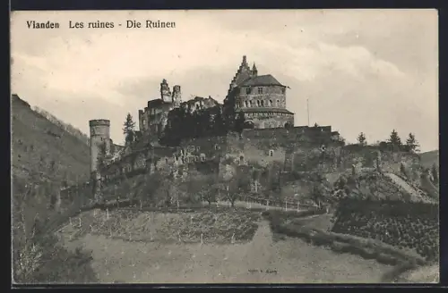 AK Vianden, Les ruines
