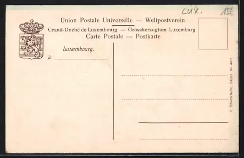 AK Luxembourg, Vue prise du pont du Bisserweg