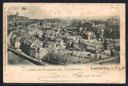 AK Luxembourg, Vue prise de la caserne des Volontaires