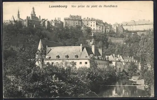 AK Luxembourg, Vue prise du point du Hundhaus