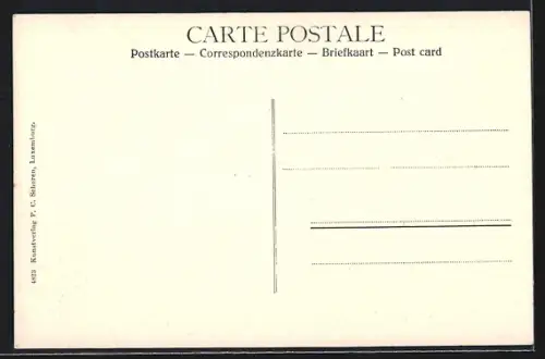 AK Luxembourg, Petrusthal, Felsenplateau mit Treppe