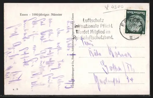 AK Essen / Ruhr, 1000jähriges Münster