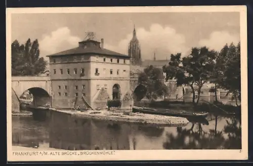 AK Alt-Frankfurt, Alte Brücke, Brückenmühle