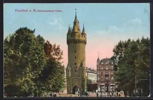 AK Frankfurt a. M., Eschenheimer Turm