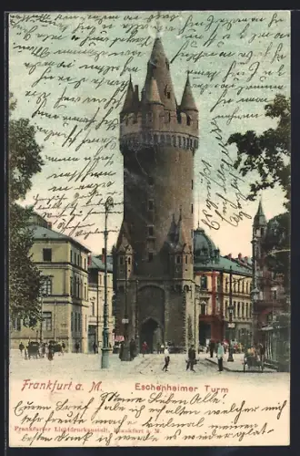 AK Frankfurt a. M., Eschenheimer Turm
