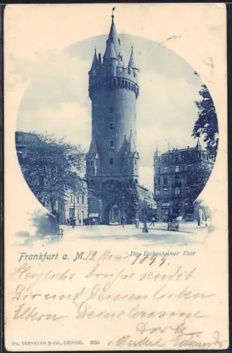 AK Frankfurt a. M., Eschenheimer Thurm