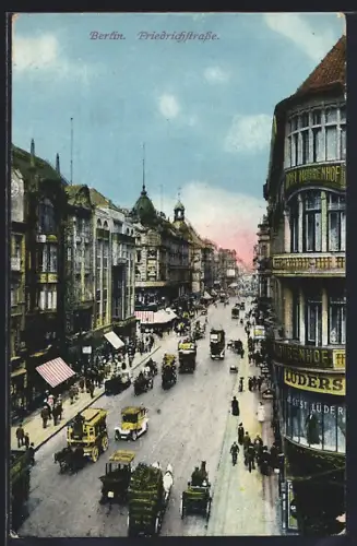 AK Berlin, Friedrichstrasse, Strassenansicht, Hotel