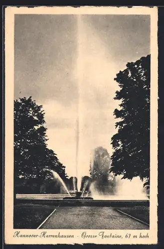AK Hannover-Herrenhausen, Grosse Fontaine