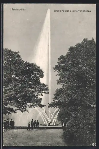 AK Hannover-Herrenhausen, Grosse Fontäne
