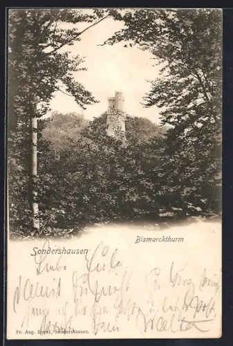 AK Sondershausen / Thüringen, Bismarckturm