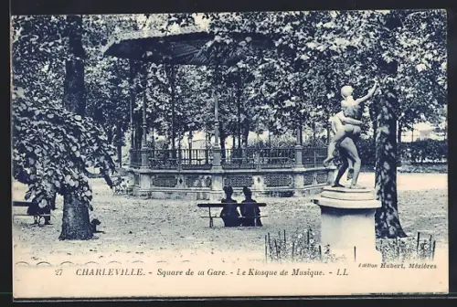 AK Charleville, Square de la Gare, Le Kiosque de Musique