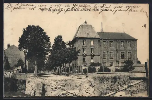 AK Mézières, Avenue Saint-Julien et École primaire