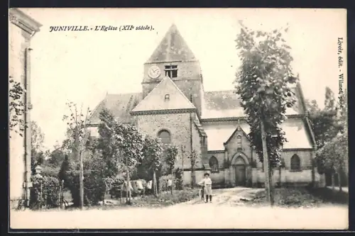 AK Juniville, L`Église, XIIe siècle