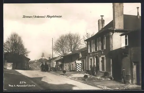 AK Termes /Ardennes, Hauptstrasse