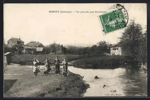 AK Margut /Ardennes, Vue prise du pont Barthélémy