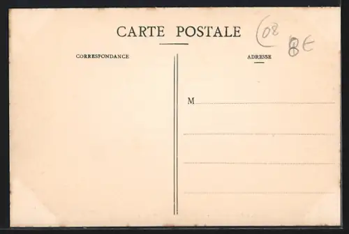 AK Mézières, Quartier St-Joseph pendant l`inondation de la Meuse 23-25 janvier 1910