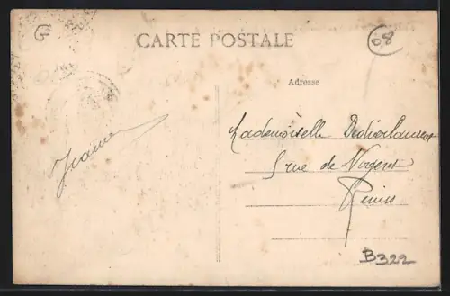 AK Amagne-Lucquy, Le Passage à Niveau et Entrée de la Rue de Lucquy