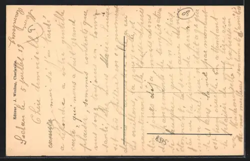 AK Mouzon /Ardennes, Grande Rue, Postes et Télégraphe