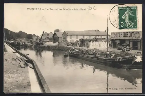 AK Vouziers, Le Port et les Moulins Saint-Paul