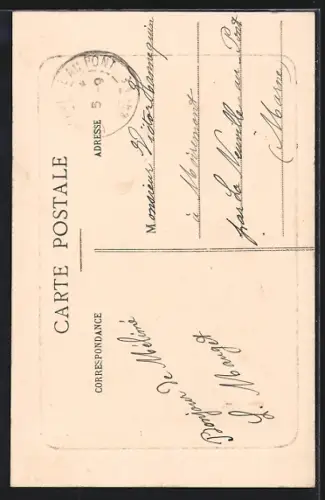 AK Montgon /Ardennes, Longwé-l`Abbaye, Château style Flamand, construit en 1902