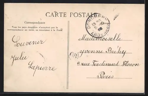 AK Givet, Les Trois Fontaines, Souterrain de la Meuse avec bateau