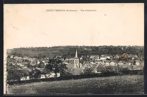 AK Signy-l`Abbaye /Ardennes, Vue d`ensemble