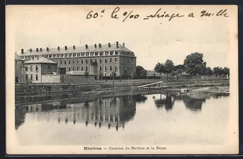 AK Mézières, Casernes du Merbion et la Meuse