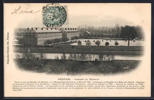 AK Mézières /Aisne, Caserne du Mézières et parc environnant