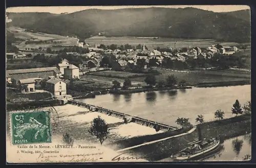 AK Lévrézy, Vallée de la Meuse, Panorama