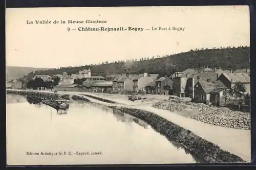 AK Château-Regnault-Bogny, Le Port à Bogny