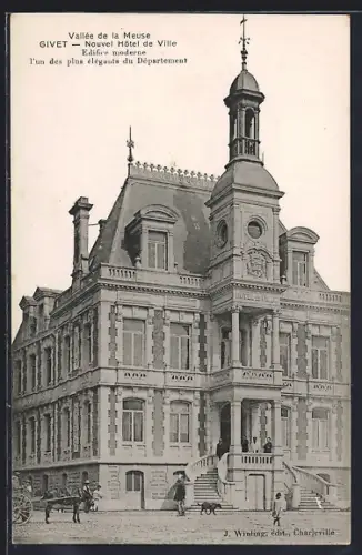 AK Givet, Nouvel Hôtel de Ville, édifice moderne et élégant du département