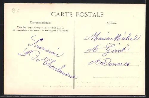 AK Givet-Charlemont, Intérieur de l`église du Fort de Charlemont sous Philippe III d`Espagne