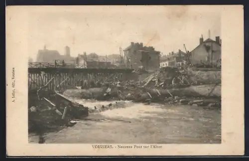 AK Vouziers, Nouveau Pont sur l`Aisne