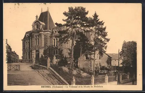 AK Rethel /Ardennes, Le Tribunal et le Musée du Rethélois